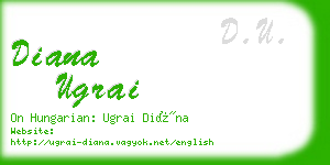 diana ugrai business card